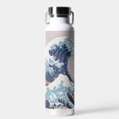 北斎素晴らしによる神奈川日本沖の津波 ウォーターボトル (正面)