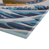 北斎素晴らしによる神奈川日本沖の津波 カッティングボード (角)