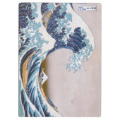 北斎素晴らしによる神奈川日本沖の津波 クリップボード (裏面)