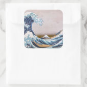 北斎素晴らしによる神奈川日本沖の津波 スクエアシール (バッグ)