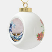 北斎素晴らしによる神奈川日本沖の津波 セラミックボールオーナメント (右)