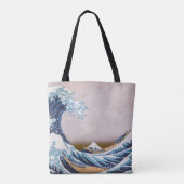 北斎素晴らしによる神奈川日本沖の津波 トートバッグ (裏面)
