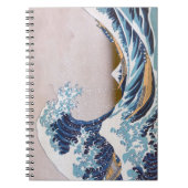 北斎素晴らしによる神奈川日本沖の津波 ノートブック (正面)