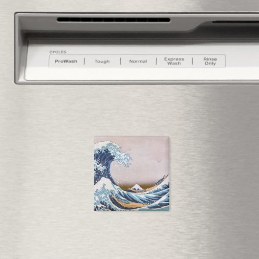 北斎素晴らしによる神奈川日本沖の津波 マグネット (インサイチュ (食洗機))