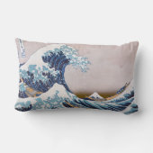 北斎素晴らしによる神奈川日本沖の津波 ランバークッション (裏面)
