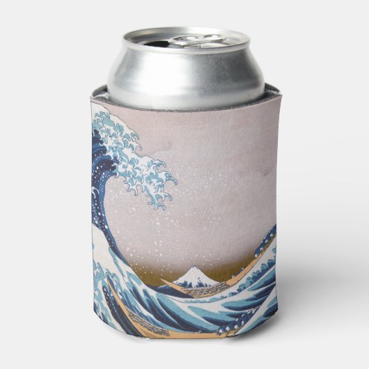 北斎素晴らしによる神奈川日本沖の津波 缶クーラー (缶正面)