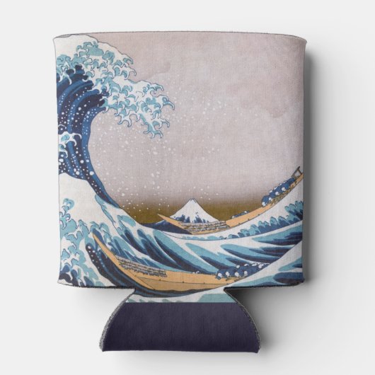 北斎素晴らしによる神奈川日本沖の津波 缶クーラー (裏面)