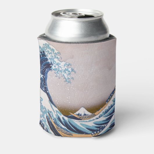 北斎素晴らしによる神奈川日本沖の津波 缶クーラー (缶裏面)