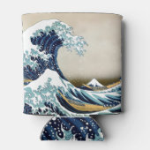 北斎素晴らしによる神奈川沖の波の復元 缶クーラー (裏面)