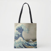 北斎素晴らしによる神奈川沖の波 トートバッグ (正面)