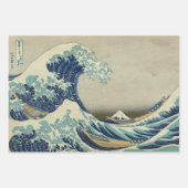 北斎素晴らしによる神奈川沖の波 ラッピングペーパーシート (正面3)