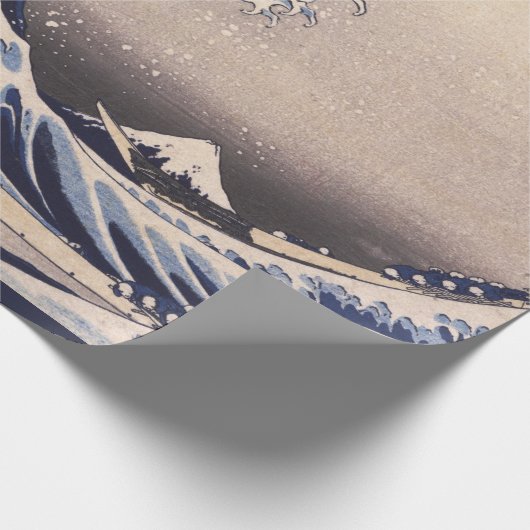 北斎素晴らしによる神奈川沖の波 ラッピングペーパー (角)