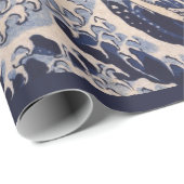 北斎素晴らしによる神奈川沖の波 ラッピングペーパー (ロールコーナー)