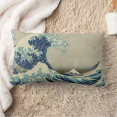 北斎素晴らしによる神奈川沖の波 ランバークッション (ブランケット)