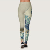 北斎素晴らしによる神奈川沖の波 レギンス (裏面)