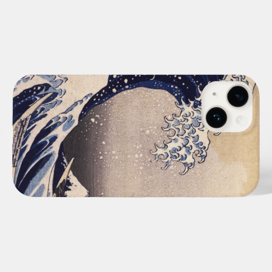 北斎素晴らしによる神奈川沖の波 Case-Mate iPhoneケース (裏面 (横))