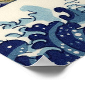 北斎素晴らしのオリジナルc.1930 ポスター (角)