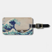 北斎素晴らし波が神奈川を離れる。ヴィンテージ日本美術 ラゲッジタグ (正面横)