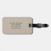 北斎素晴らし波が神奈川を離れる。ヴィンテージ日本美術 ラゲッジタグ (裏面横)