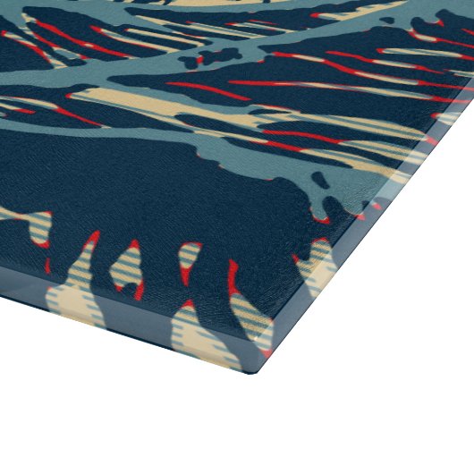 北斎素晴らし波のスタイル カッティングボード (角)