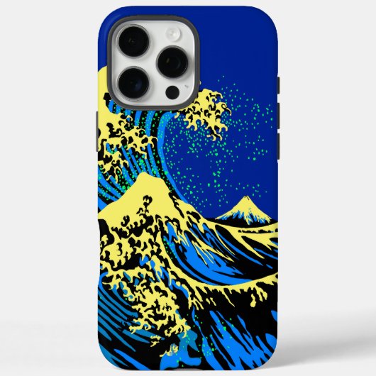 北斎素晴らし波の鮮やかポップ・アートのスタイル Case-Mate iPhoneケース (裏面)
