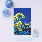 北斎素晴らし波インアートポップ・アートのスタイルデコール チラシ (シングル)