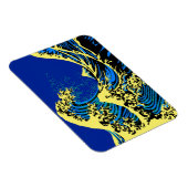 北斎素晴らし波インアートポップ・アートのスタイルデコール マグネット (右側)