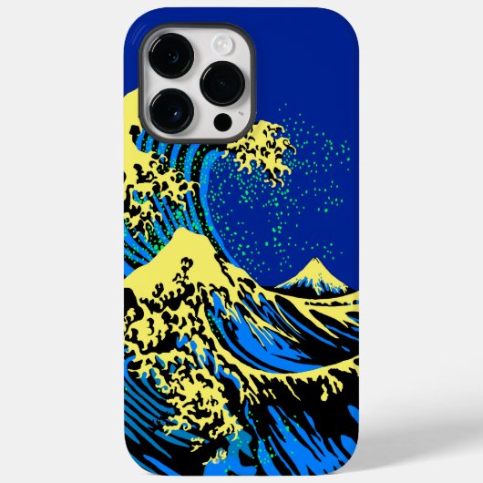 北斎素晴らし波インアートポップ・アートのスタイル Case-Mate iPhoneケース (裏面)
