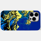 北斎素晴らし波インアートポップ・アートのスタイル Case-Mate iPhoneケース (裏面 (横))