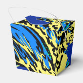 北斎素晴らし波インブルー美術ポップ・アートのスタイル フェイバーボックス (裏面サイド)