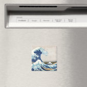 北斎素晴らし波オフ神奈川北斎ファインアート マグネット (インサイチュ (食洗機))