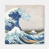 北斎素晴らし波オフ神奈川北斎ファインアート マグネット (正面)