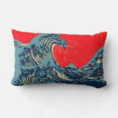 北斎素晴らし波デコポップ・アートのール ランバークッション (裏面)
