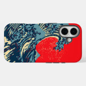 北斎素晴らし波デコポップ・アートのール Case-Mate iPhoneケース (裏面 (横))