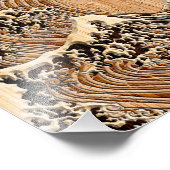 北斎素晴らし波竹木スタイル フォトプリント            (角)