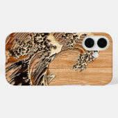 北斎素晴らし波竹木デザイン Case-Mate iPhoneケース (裏面 (横))