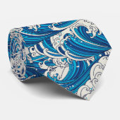 北斎素晴らし波紋青航海の海 ネクタイ (ロール)