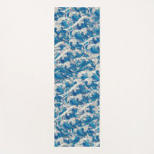 北斎素晴らし波紋青航海の海 ヨガマット (正面)