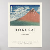 北斎素晴らし風モーナ澄んープリント日本の ポスター (正面)
