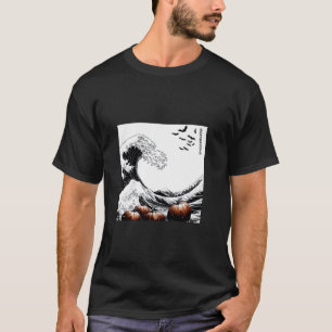 北斎素晴らしsWAVE 不気味 CATS Tシャツ