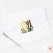 北斎美術絵を描の菖蒲の花 スクエアシール (封筒)