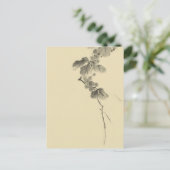 北斎葉ファインアート&ベリー付きブランチ ポストカード (スタンド正面)