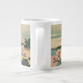 北斎葛飾-品川五天山 ジャンボコーヒーマグカップ (裏面)