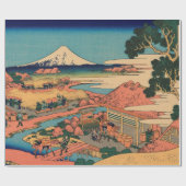 北斎葛飾-茶の農園 ラッピングペーパー (フラット)