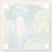 北斎阿弥陀秋日本滝 ガラスコースター (裏面)