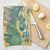 北斎阿弥陀秋日本滝 キッチンタオル (四つ折り)