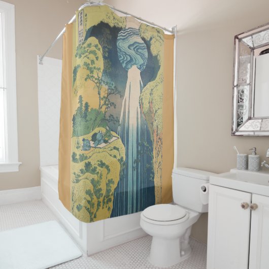 北斎阿弥陀秋日本滝 シャワーカーテン (インサイチュ)