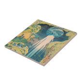 北斎阿弥陀秋日本滝 タイル (側面)