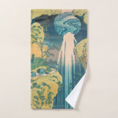 北斎阿弥陀秋日本滝 バスタオルセット (ハンドタオル)