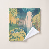 北斎阿弥陀秋日本滝 バスタオルセット (ウォッシュタオル)